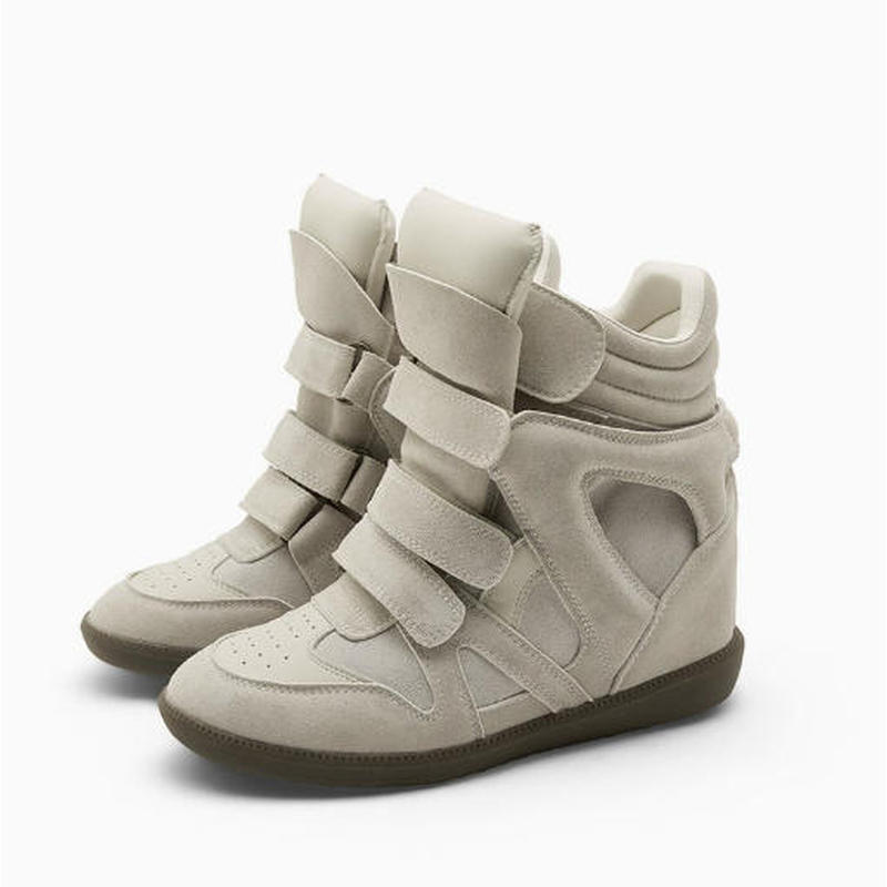 Wedge Espadrille Women - Damen High-Top Sneakers mit verstecktem Keilabsatz,