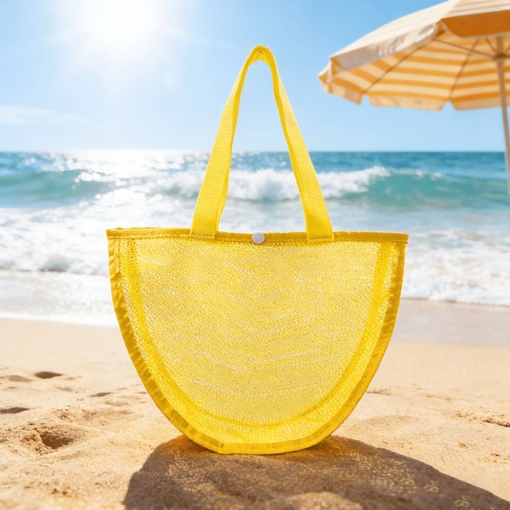 INS Leichte Einfarbige Netz-Ta – Tote Bag Beach Bewertung und Preis